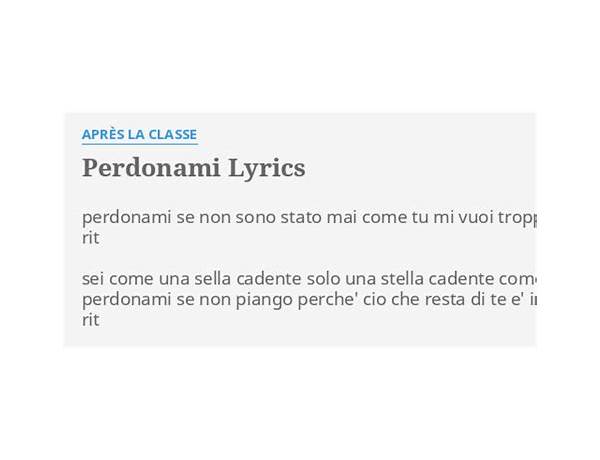 Perdonami it Lyrics [Claudio Villa]