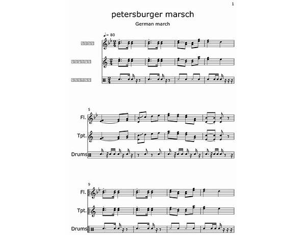 Petersburger Marsch de Lyrics [Berliner Pavillon Orchester]
