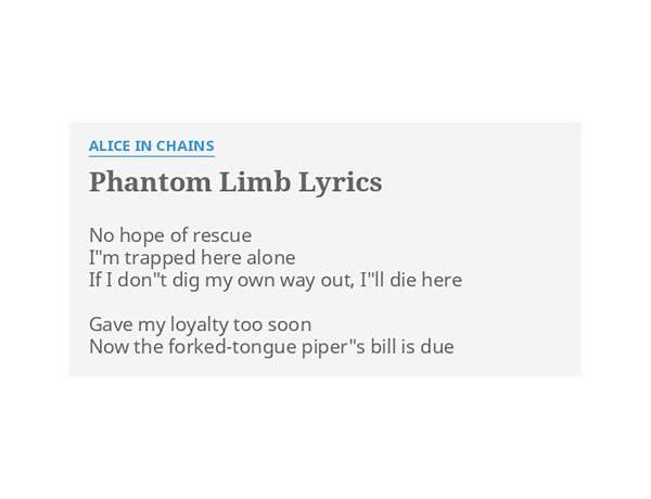 Phantom Limb en Lyrics [Melo Moreno]