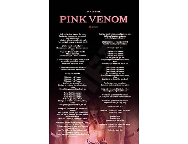 Pink de Lyrics [SATARII]