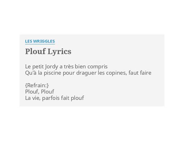 Plouf fr Lyrics [Yung Tarpei]