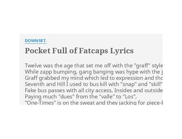 Pocket Full Of Fatcaps en Lyrics [Downset]
