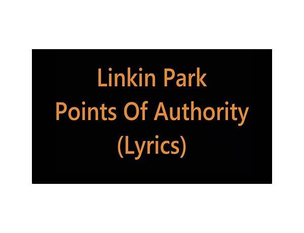 Points of Authority en Lyrics [Sylar]