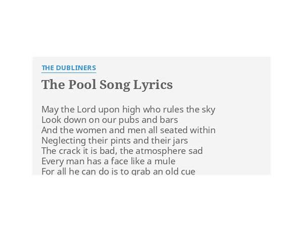 Pool Song en Lyrics [Lea Porcelain]