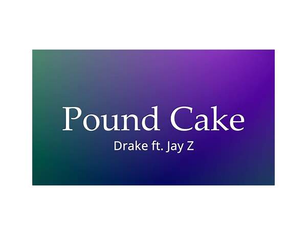 Pound Cake en Lyrics [Schama Noel]