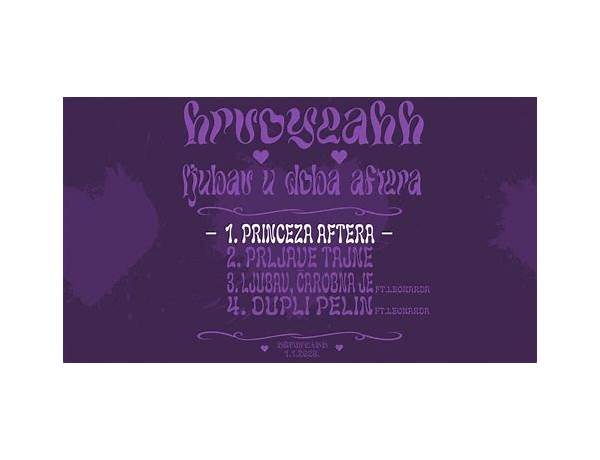 Princeza Aftera hr Lyrics [​hrvoyeahh]