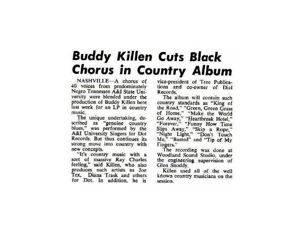 Produced: Buddy Killen, musical term