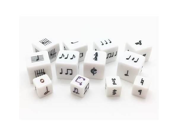 Produced: Dices, musical term