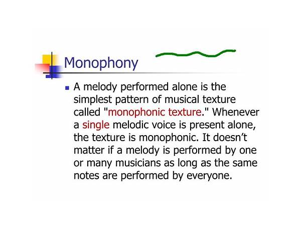 Produced: Solomonophonic, musical term