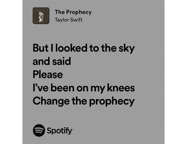 Prophecy en Lyrics [Six Feet Under]