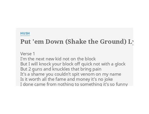 Put Em in the Ground en Lyrics [Cypress Hill]