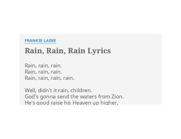 Rain Rain Rain Rain Rain Rain Rain en Lyrics [Stevie Pre]