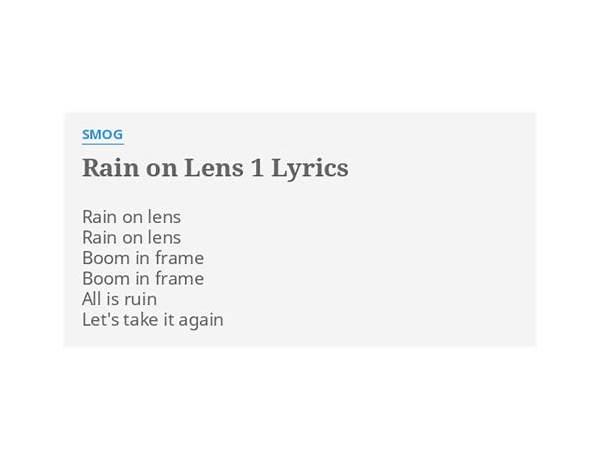 Rain on Lens 1 en Lyrics [Smog]