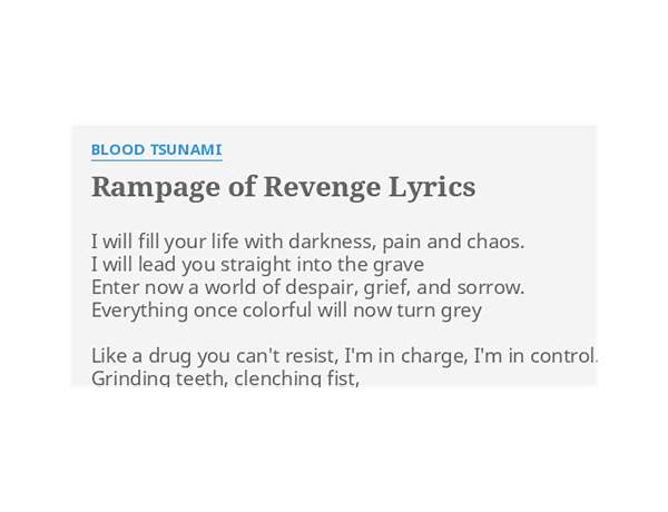 Rampage of Revenge en Lyrics [Tate Vikernes]