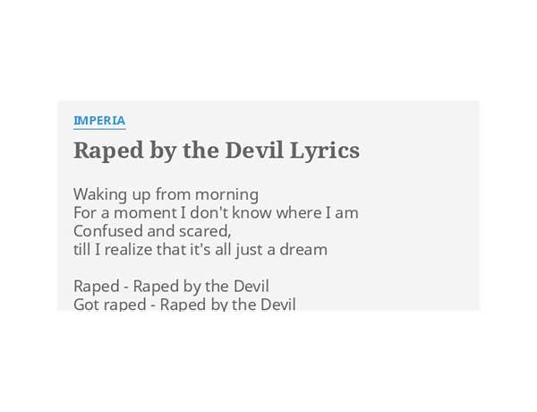 Rape en Lyrics [Tyler, The Creator]