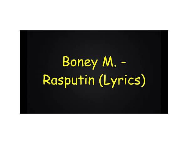 Rasputin en Lyrics [Boiled in Lead]