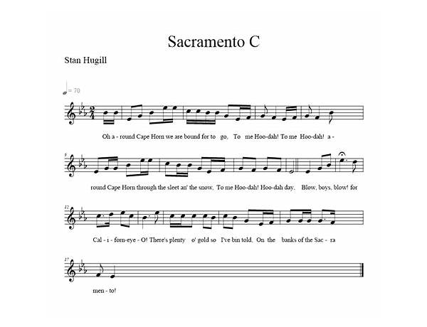 Recorded At: Sacramento, musical term