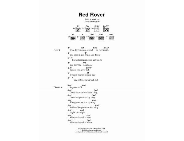 Red Rover en Lyrics [Chef Sol]