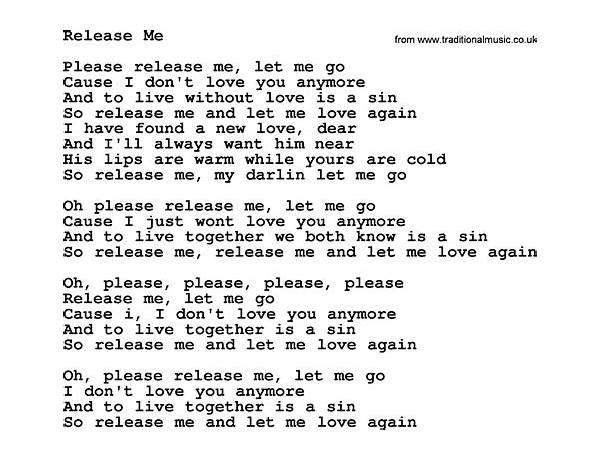 Release Me en Lyrics [Eddie Miller]