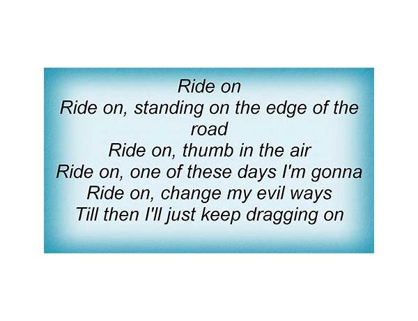 Ride en Lyrics [JACOB MANNING]