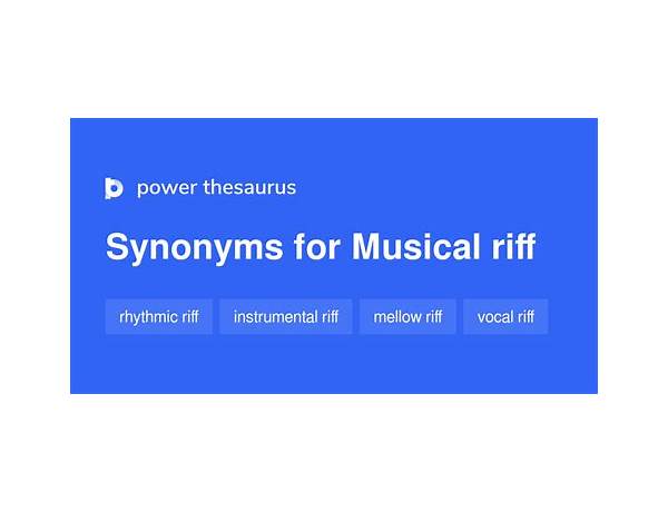 Riff, musical term