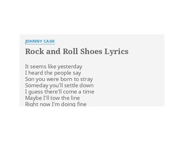 Rock and Roll Shoes en Lyrics [Ray Charles]