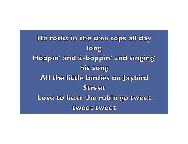 Rocking robin en Lyrics [Bobby Day]