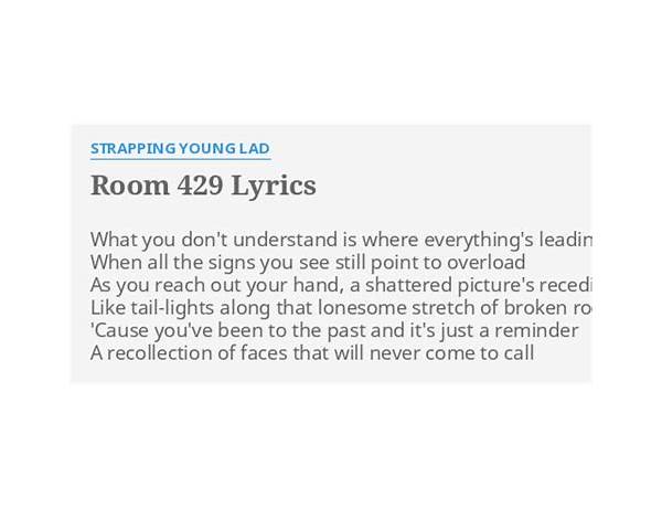 Room 429 en Lyrics [Strapping Young Lad]