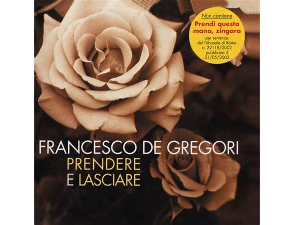 Rosa rosae it Lyrics [Francesco De Gregori]