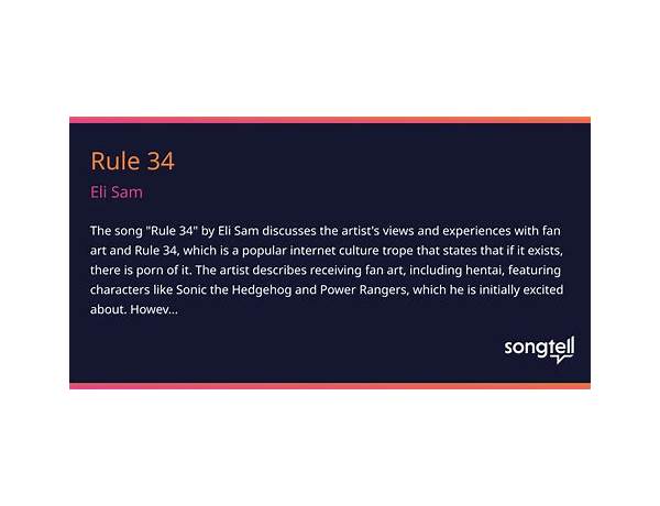 Rule 34 pt Lyrics [Eli Sam]