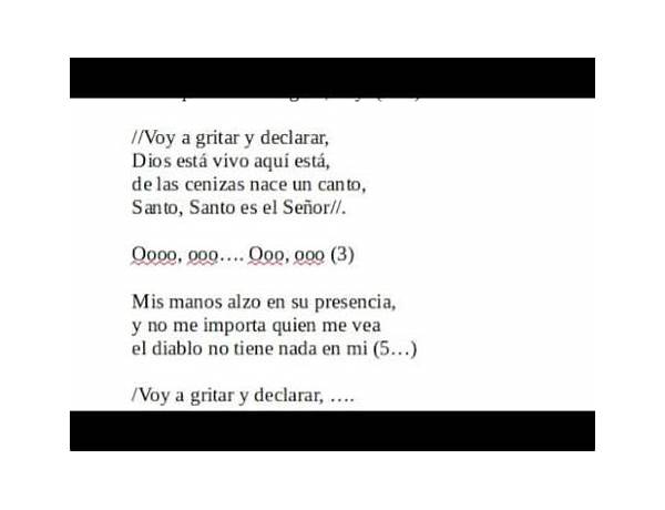 Santo, Santo es Lyrics [Karina Moreno]