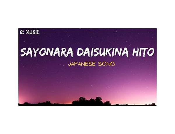 Sayonara en Lyrics [Irving Berlin]