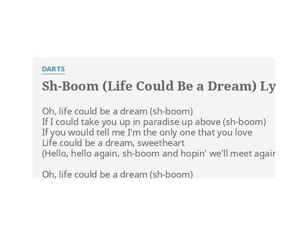 Sh-Boom en Lyrics [Darts]