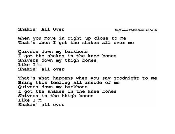Shakin’ All Over en Lyrics [Rose Hill Drive]