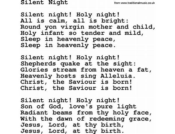 Silent Night en Lyrics [Caleb Gordon]