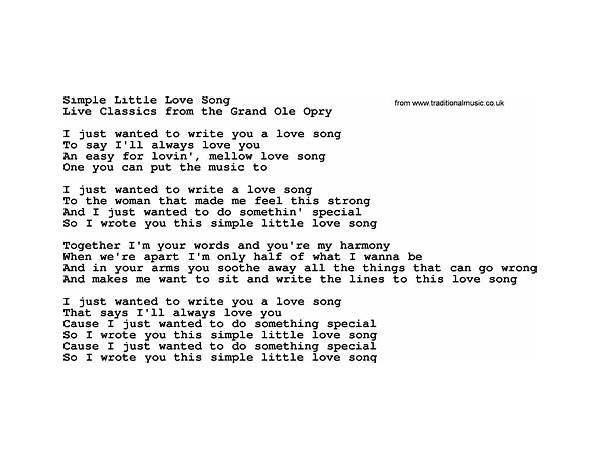 Simple Love en Lyrics [Orla Fallon]