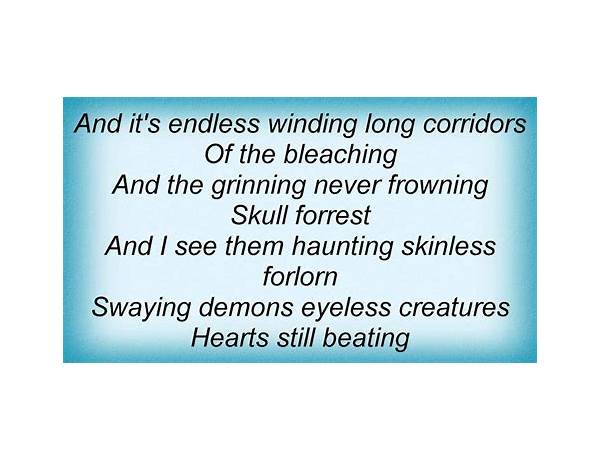 Skull Forrest en Lyrics [Danzig]