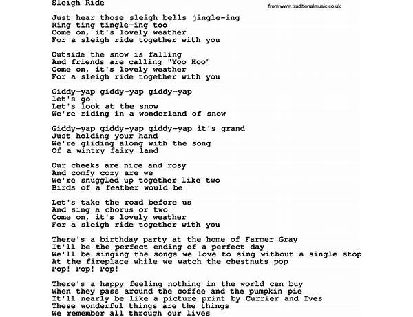 Sleigh Ride en Lyrics [Helene Fischer]