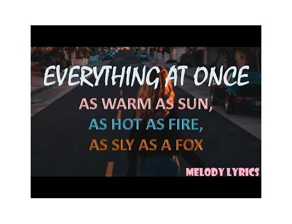 Sly as a Fox en Lyrics [The Kaleidoscope Kid]