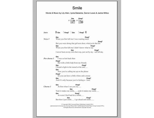 Smile en Lyrics [Indego]