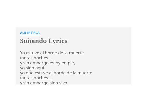 Soñando es Lyrics [Joe Crepúsculo]