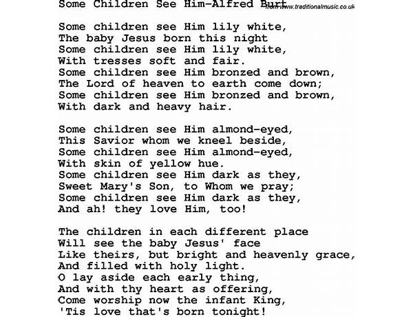 Some Children See Him en Lyrics [David Archuleta]