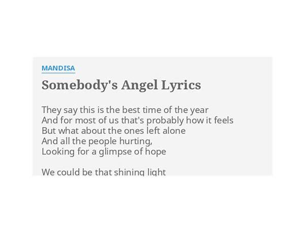 Somebody\'s Angel en Lyrics [Mandisa]