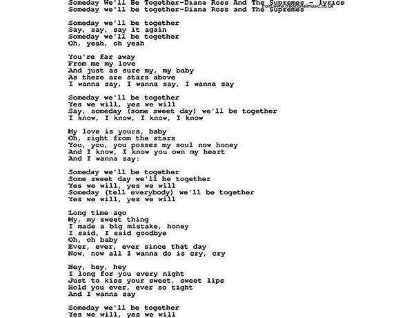 Someday We\'ll Be Together en Lyrics [Bruce Springsteen]