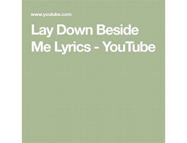 Someone to Lay Down Beside Me en Lyrics [Karla Bonoff]