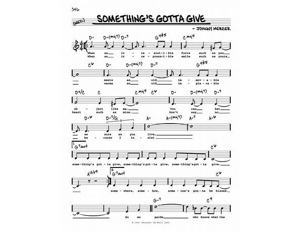 Something\'s Gotta Give en Lyrics [Robin McKelle]