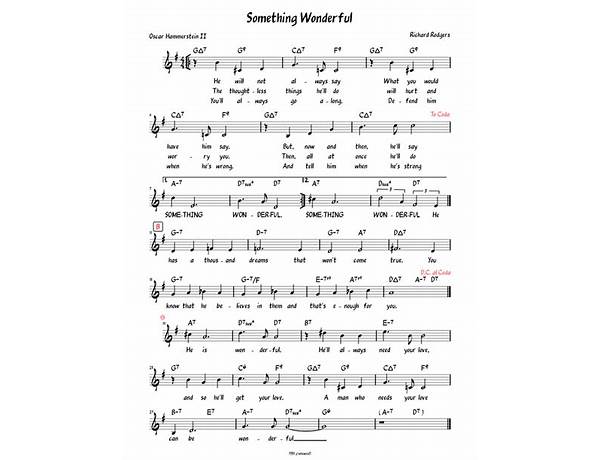 Something Wonderful en Lyrics [Elle Coles]