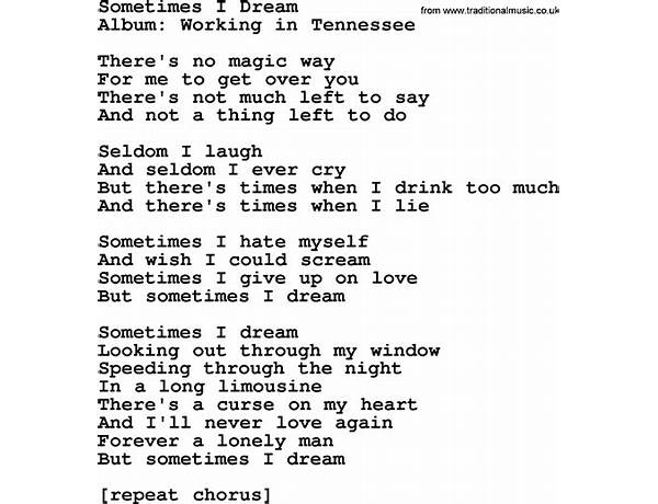 Sometimes I Dream en Lyrics [Steve Young]