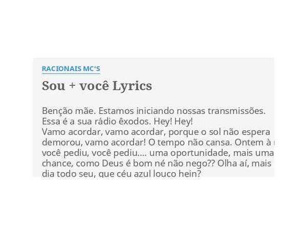 Sou Mais Você pt Lyrics [Malkin]