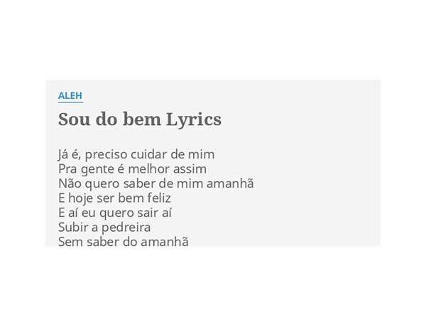 Sou do Bem pt Lyrics [GA31]